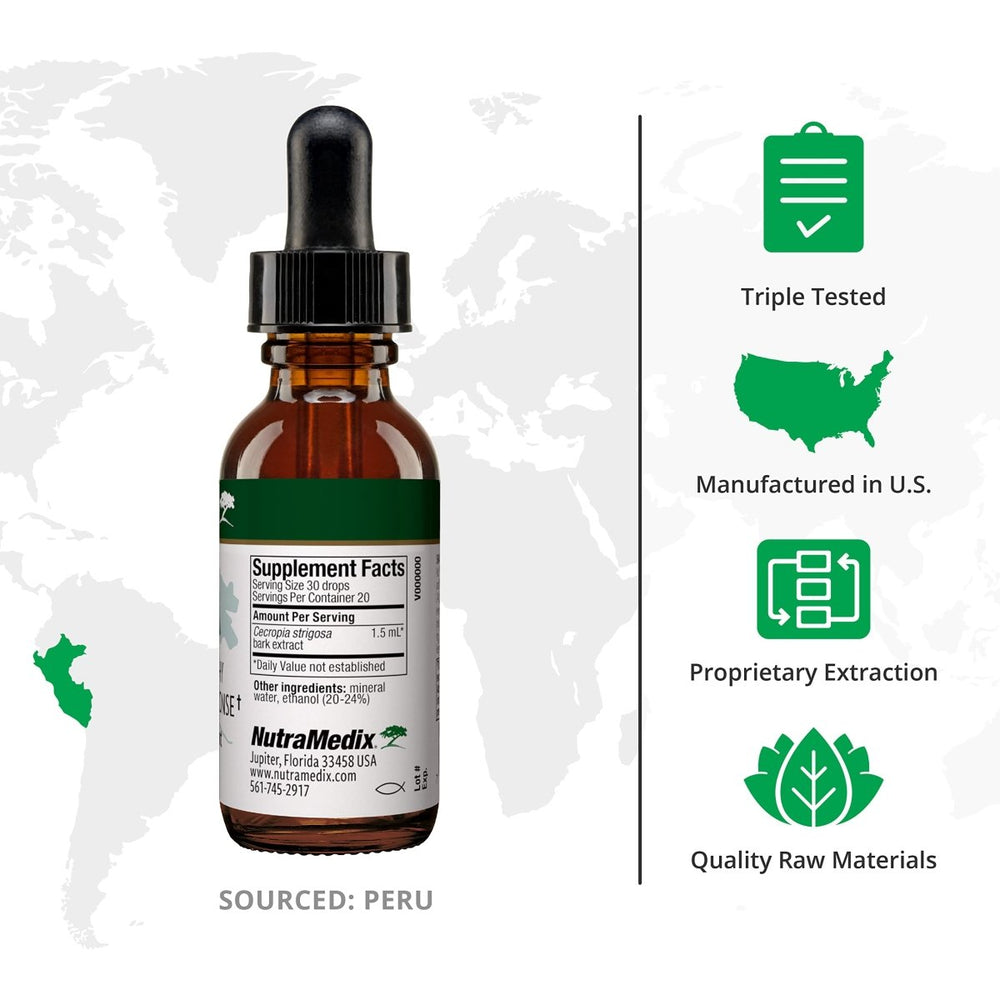 NutraMedix Immune Support Supplement - Made with Takuna Blanca Bark Extract - Bioavailable, Fast - Absorbing Liquid Vitamins for Women & Men (1oz / 30ml) - The Oasis of Health