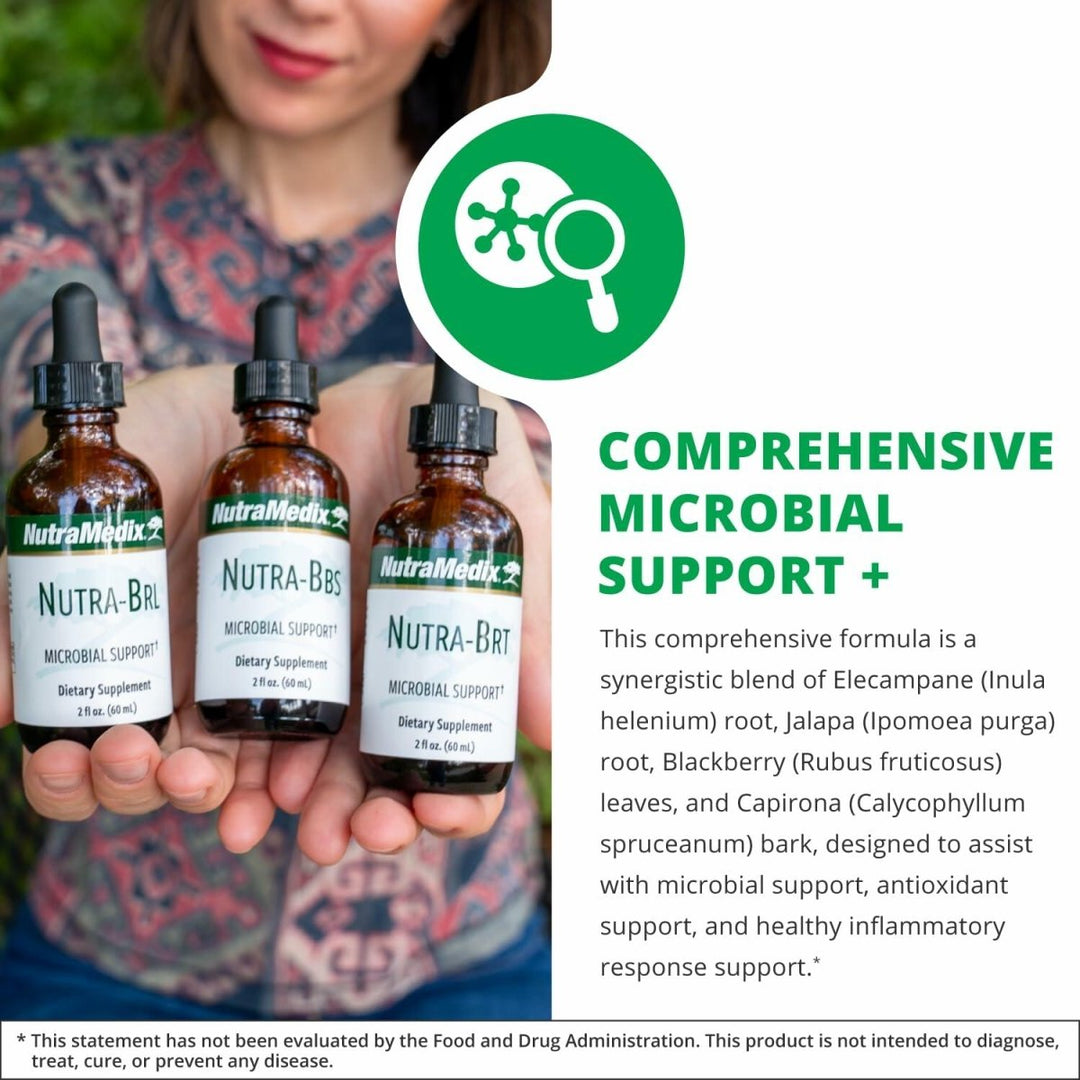 Nutramedix Nutra BBS - Liquid Herbal Supplement for Digestive & Immune Support - Elecampane Root & BlackBerry Leaves Extract for Gut Health - Immunity Booster Supplement (60mL) - The Oasis of Health