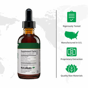 Nutramedix Nutra BBS - Liquid Herbal Supplement for Digestive & Immune Support - Elecampane Root & BlackBerry Leaves Extract for Gut Health - Immunity Booster Supplement (60mL) - The Oasis of Health