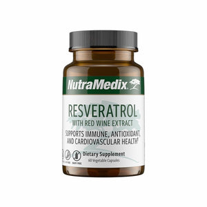 NutraMedix Resveratrol Capsules - Bioavailable Antioxidants Supplement from Red Wine Extract + Grape Skins - 200mg Japanese Knotweed for Immune & Cardiovascular Support (60 Capsules) - The Oasis of Health