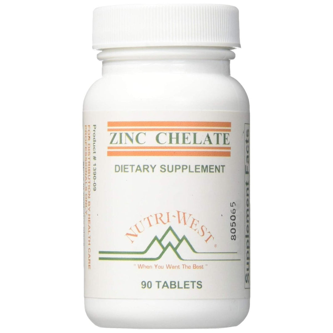 Nutri - West, Zinc Chelate 16 mg 90 Tablets - The Oasis of Health