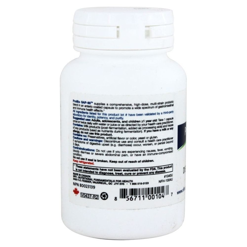 Nutritional Fundamentals for Health ProBio SAP - 90 11 billion 90 caps - The Oasis of Health