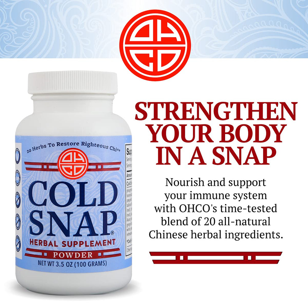 OCHO Oriental HERB Cold Snap Powder, 3.5 OZ - The Oasis of Health