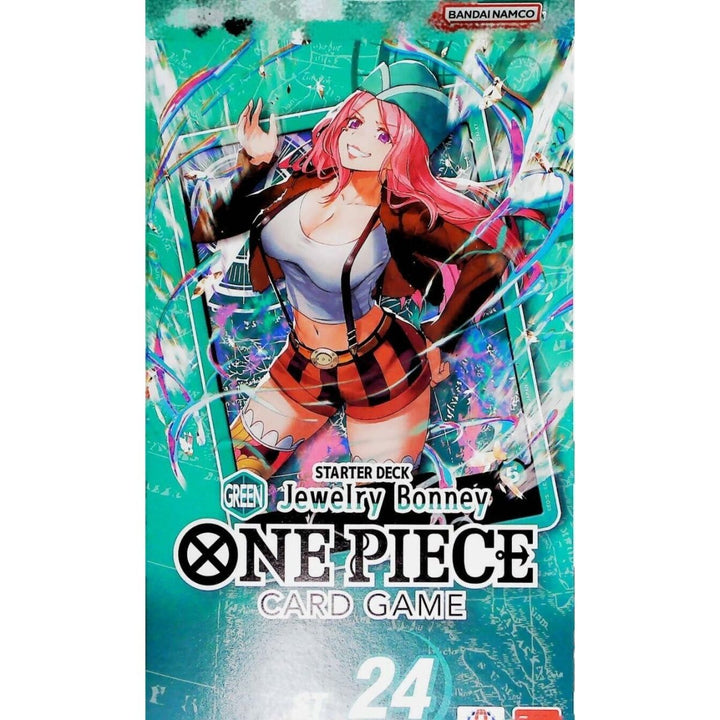 One Piece ST - 24 English New Sealed Jewelry Bonney Starter Deck Card Game Doflamingo Luffy. Exdevium Games trading as Asmodee UK. Each of the six Starter Deck Bundles include 1 50 - card deck ready to play, 1 leader card, 10 Don.. Cards, 1 Playsheet and 1 - The Oasis of Health