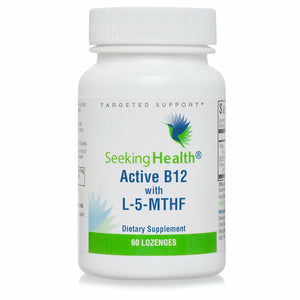 Seeking Health Methyl B12 with L-Methylfolate - MTHFR Support Supplement - Methylation Support Supplement - Lozenges to Support Brain Health & Energy - 60 Lozenges - The Oasis of Health