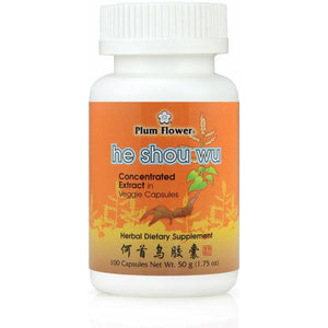 He Shou Wu Capsules, Concentrated Extract - Fo-Ti Root, Polygonum Multiflorum, 100 Veggie Caps - The Oasis of Health