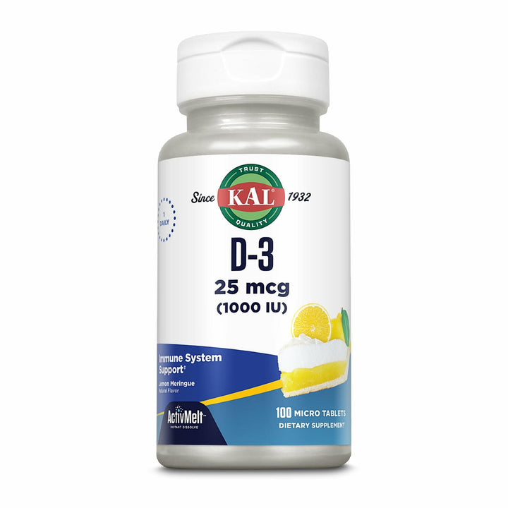 KAL Vitamin D-3 1000 IU 100ct