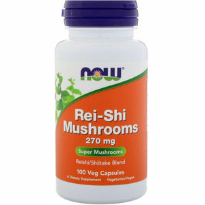 Now Foods Rei-Shi Mushrooms 270 mg - 100 Caps ( Multi-Pack) - The Oasis of Health