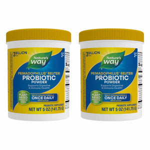 Nature's Way Primadophilus Reuteri Probiotic Powder, Supports Digestive & Immune Health*, Multi-Strain Formula, with Prebiotics, 3 Billion Live Cultures, 5 Oz (Packaging May Vary) - 2 Pack - The Oasis of Health