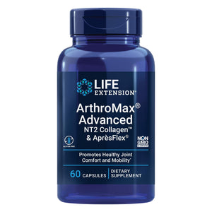 Life Extension ArthroMax� Advanced NT2 Collagen� & Apr�sFlex�, glucosamine sulfate, Boswellia (Indian frankincense), joint health, mobility, gluten-free, non-GMO, 60 capsules - The Oasis of Health