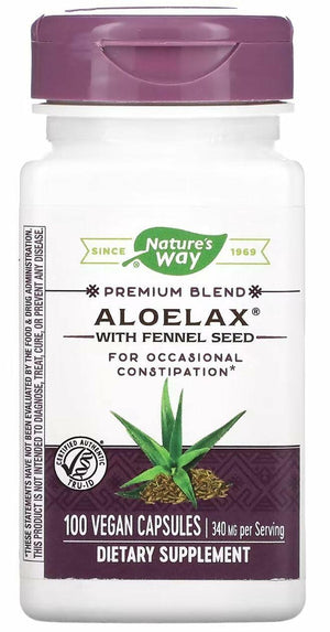 Nature's Way Aloelax with Fennel Seed, 100 Capsules, Pack of 2 - The Oasis of Health