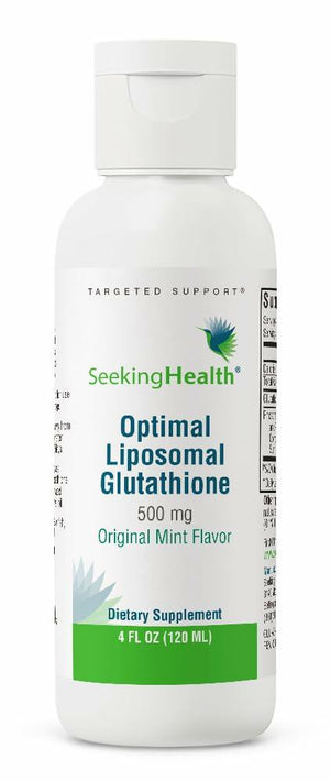 Seeking Health Optimal Liposomal Glutathione | Provides 500 mg of Reduced Glutathione per Serving (Mint, 4 oz)