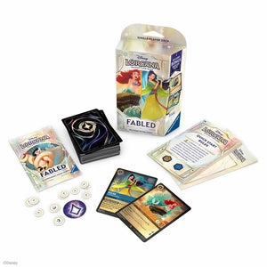 Ravensburger Disney Lorcana TCG: Fabled Single-Player Deck – Amber & Sapphire | Engaging Gameplay | Over 200 Original Disney Artworks | Ideal for Ages 8+