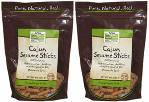 NOW Foods Sesame Sticks Cajun - 9 oz - 2 pk