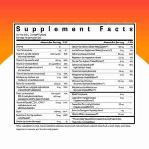 Seeking Health Optimal Multivitamin Chewable, Active B Vitamins with B12 and L-5-MTHF, Daily Vitamin for Men and Women, Wellness and Immune Support, Vegetarian (60 Tablets)*