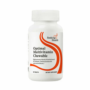 Seeking Health Optimal Multivitamin Chewable, Active B Vitamins with B12 and L-5-MTHF, Daily Vitamin for Men and Women, Wellness and Immune Support, Vegetarian (60 Tablets)*