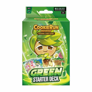 CookieRun: Braverse Trading Card Game - Starter Deck Green - Strategic Game Play Pack, 1 Player 60 Card Set, Competitive Battle TCG, Deck-Building