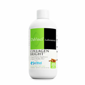 DAVINCI Laboratories - Collagen Bright - A Liquid Dietary Supplement to Support Healthy Skin - Gluten Free, Soy Free - Toasted Cinnamon - 30 Servings, 7.6 Fl Oz