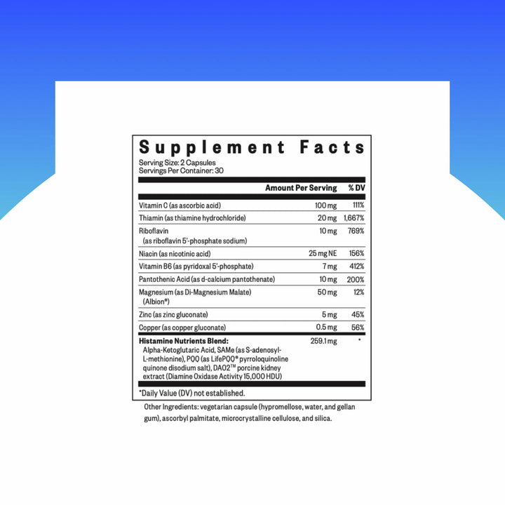 Seeking Health Histamine Nutrients - Seasonal Histamine Support Supplement with Vitamin B1, Zinc, &amp; Vitamin B3 - Aids Histamine Response - 60 Capsules - The Oasis of Health