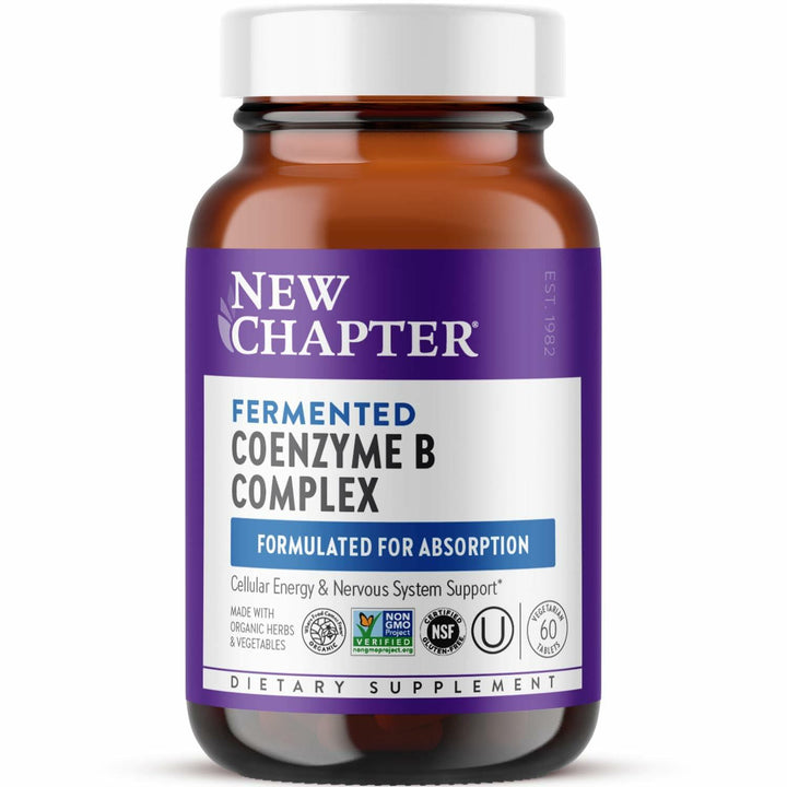 New Chapter Vitamin B Complex – Fermented Coenzyme B Complex Rich in Vitamin B12 + Vitamin B6 + Biotin + Made with Organic Ingredients - 60 ct - The Oasis of Health