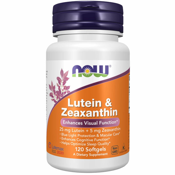 NOW Supplements, Lutein &amp; Zeaxanthin with 25 mg Lutein and 5 mg Zeaxanthin, 120 Softgels - The Oasis of Health