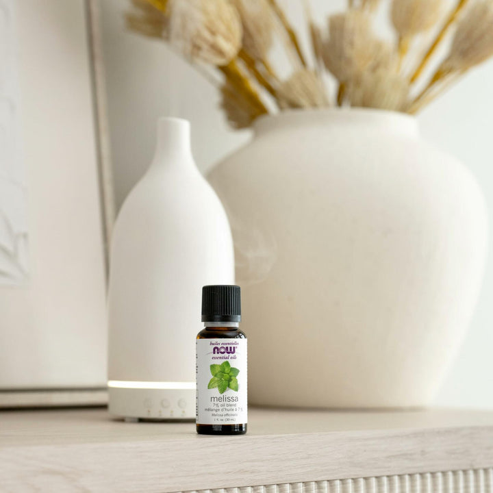NOW Essential Oils, Melissa (Lemon Balm) Oil Blend, 1 fl. oz. - The Oasis of Health