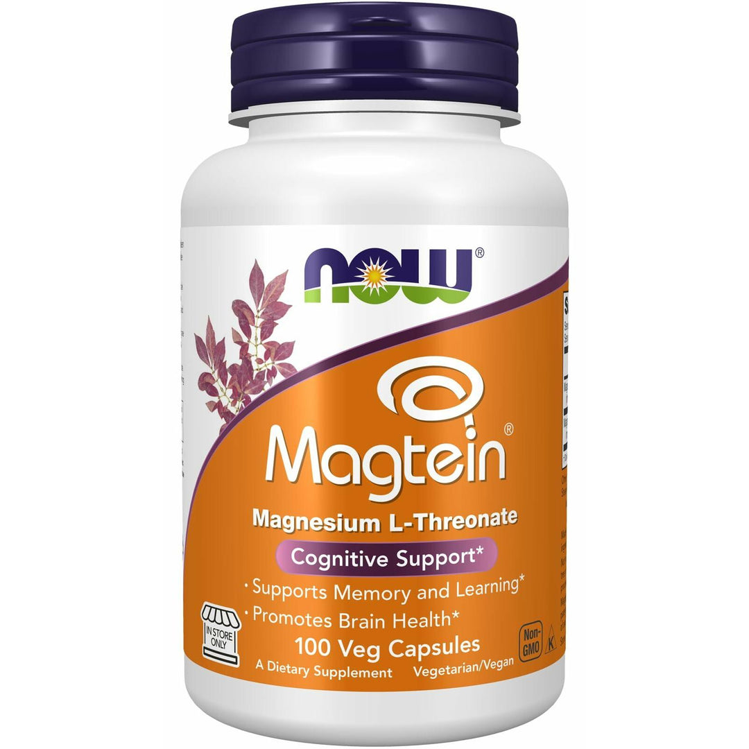 Now Foods Magtein 100 Vegetarian Capsules - The Oasis of Health