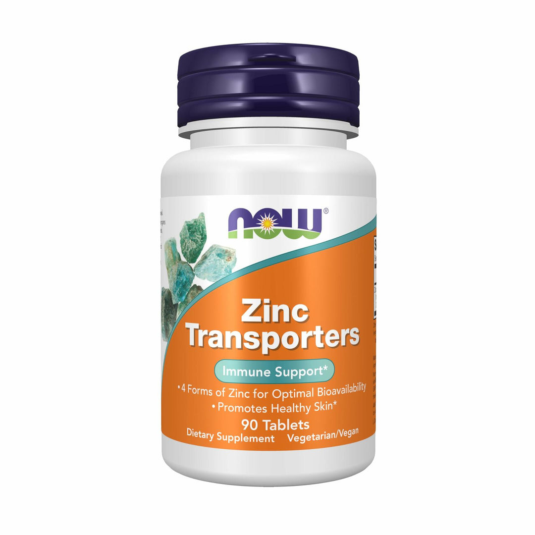 NOW Supplements, Zinc Transporter, 90 Tablets, Vegan, Immune Support - The Oasis of Health
