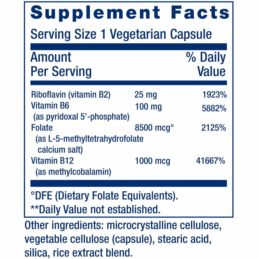 Life Extension Homocysteine Resist Vegetarian Capsules, 60 Count - The Oasis of Health