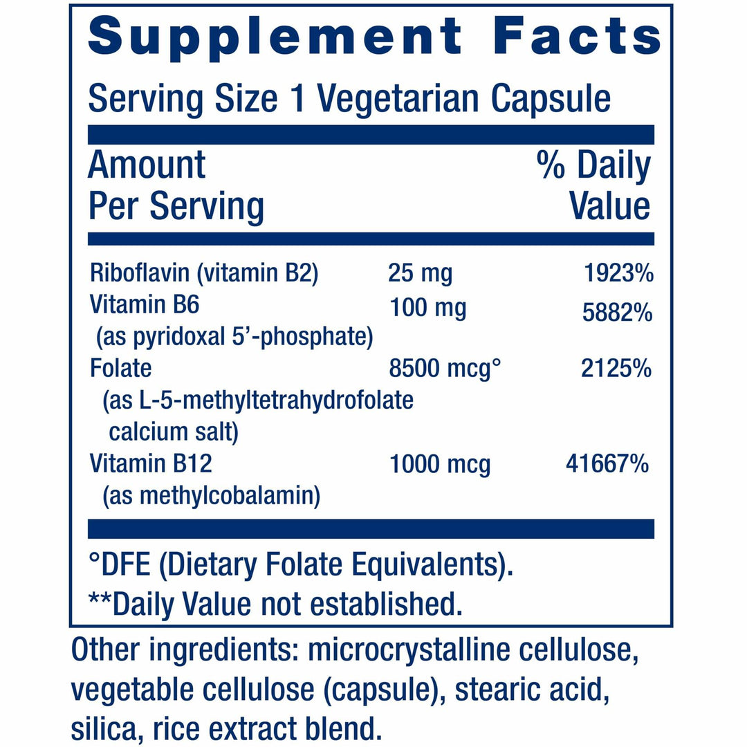 Life Extension Homocysteine Resist Vegetarian Capsules, 60 Count - The Oasis of Health