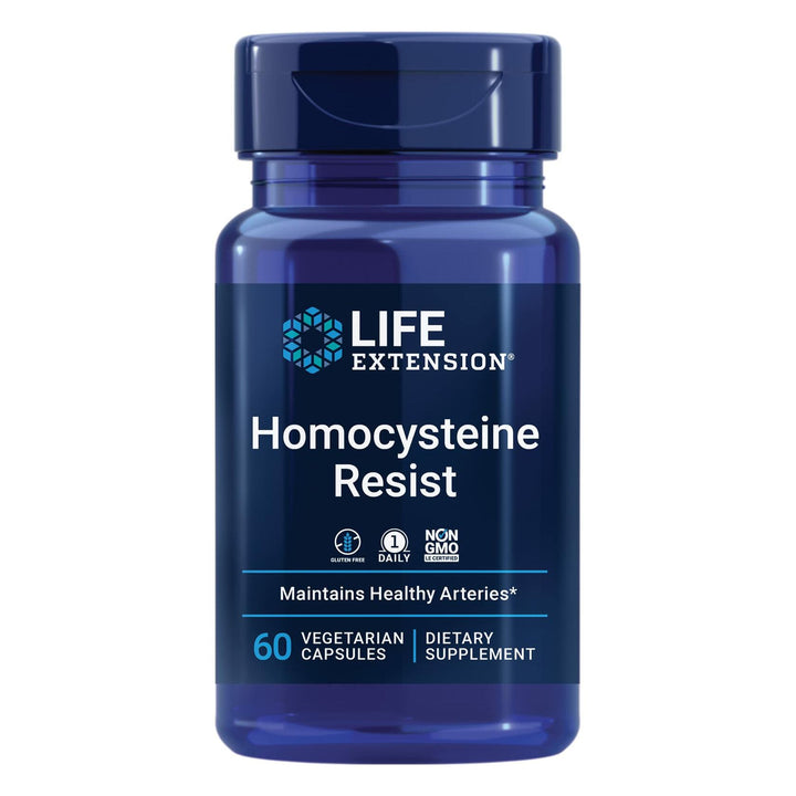 Life Extension Homocysteine Resist Vegetarian Capsules, 60 Count - The Oasis of Health