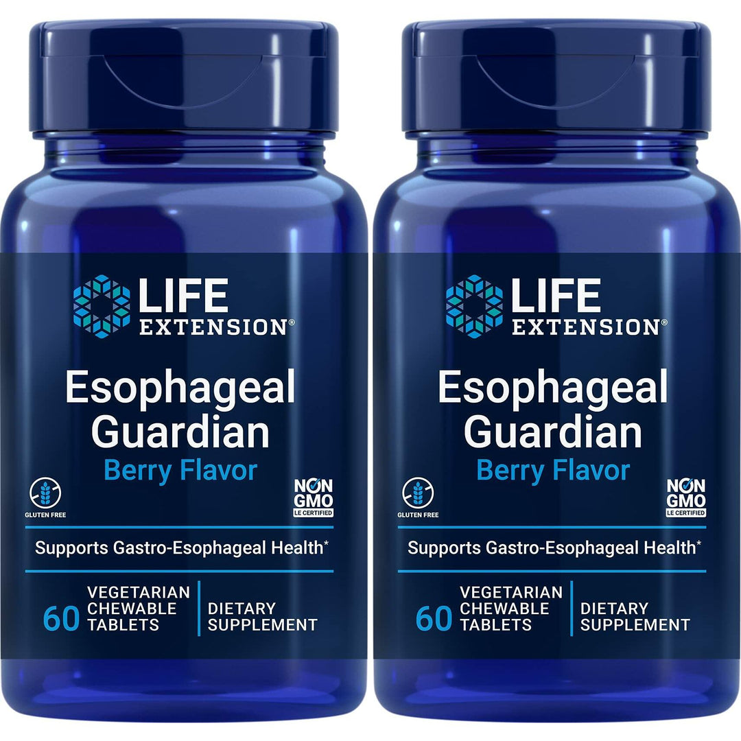 Life Extension Esophageal Guardian, 60 Vegetarian Chewable Tablets (Pack of 2) - The Oasis of Health