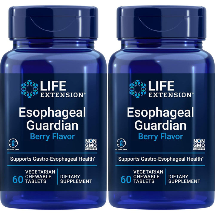 Life Extension Esophageal Guardian, 60 Vegetarian Chewable Tablets (Pack of 2) - The Oasis of Health