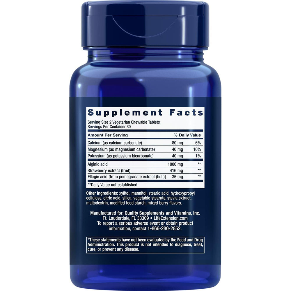 Life Extension Esophageal Guardian, 60 Vegetarian Chewable Tablets (Pack of 2) - The Oasis of Health