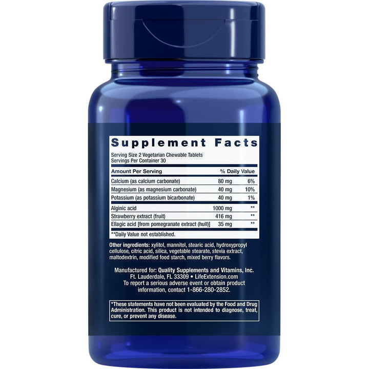 Life Extension Esophageal Guardian, 60 Vegetarian Chewable Tablets (Pack of 2) - The Oasis of Health