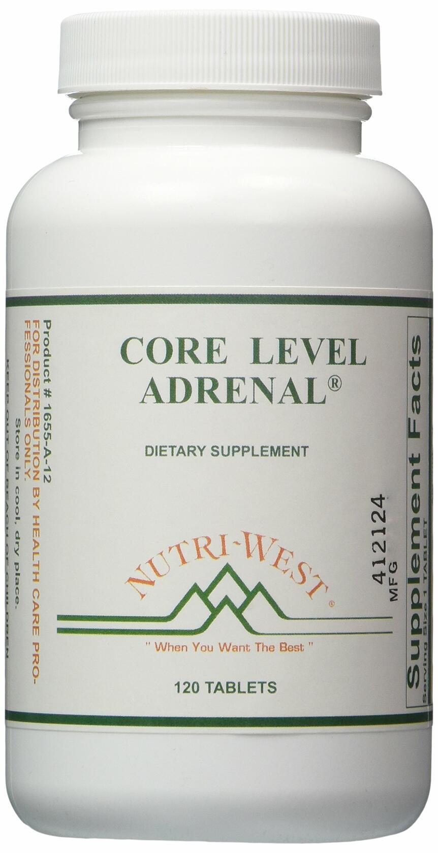 Nutri-West - Core Level Adrenal - 120 - The Oasis of Health