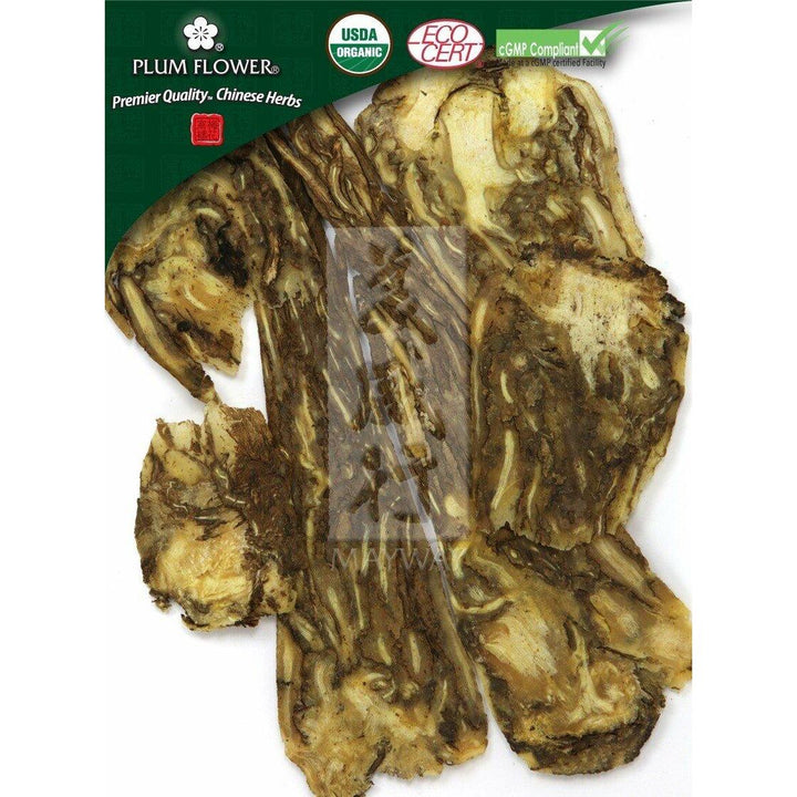 Dang Gui Pian, unsulfured- Certified Organic Angelica sinensis root- sliced Plum Flower500 g/bag - The Oasis of Health