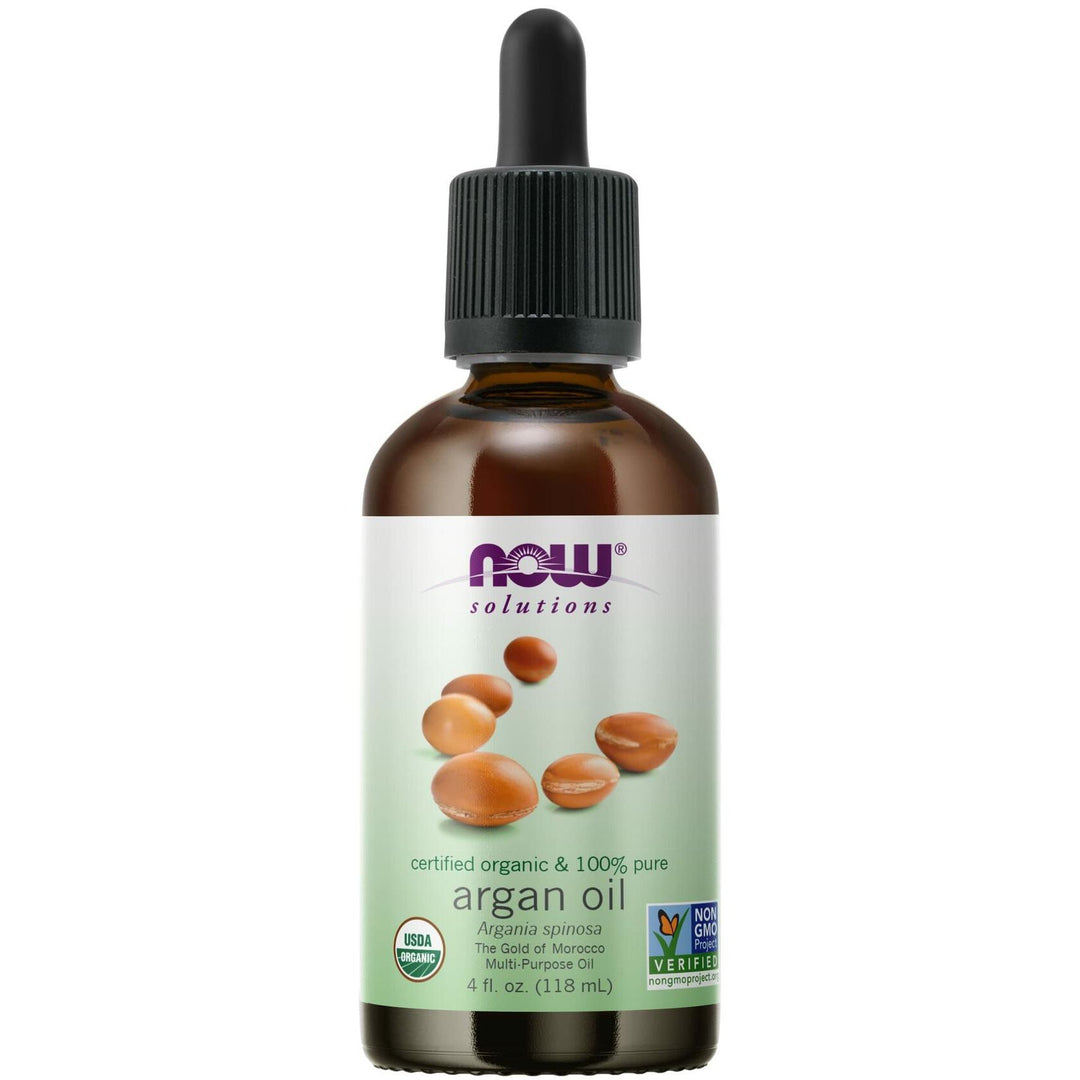 Now Foods Argan Oil 100% Pure &amp; Certified Organic - 4 fl. oz. 2 Pack - The Oasis of Health