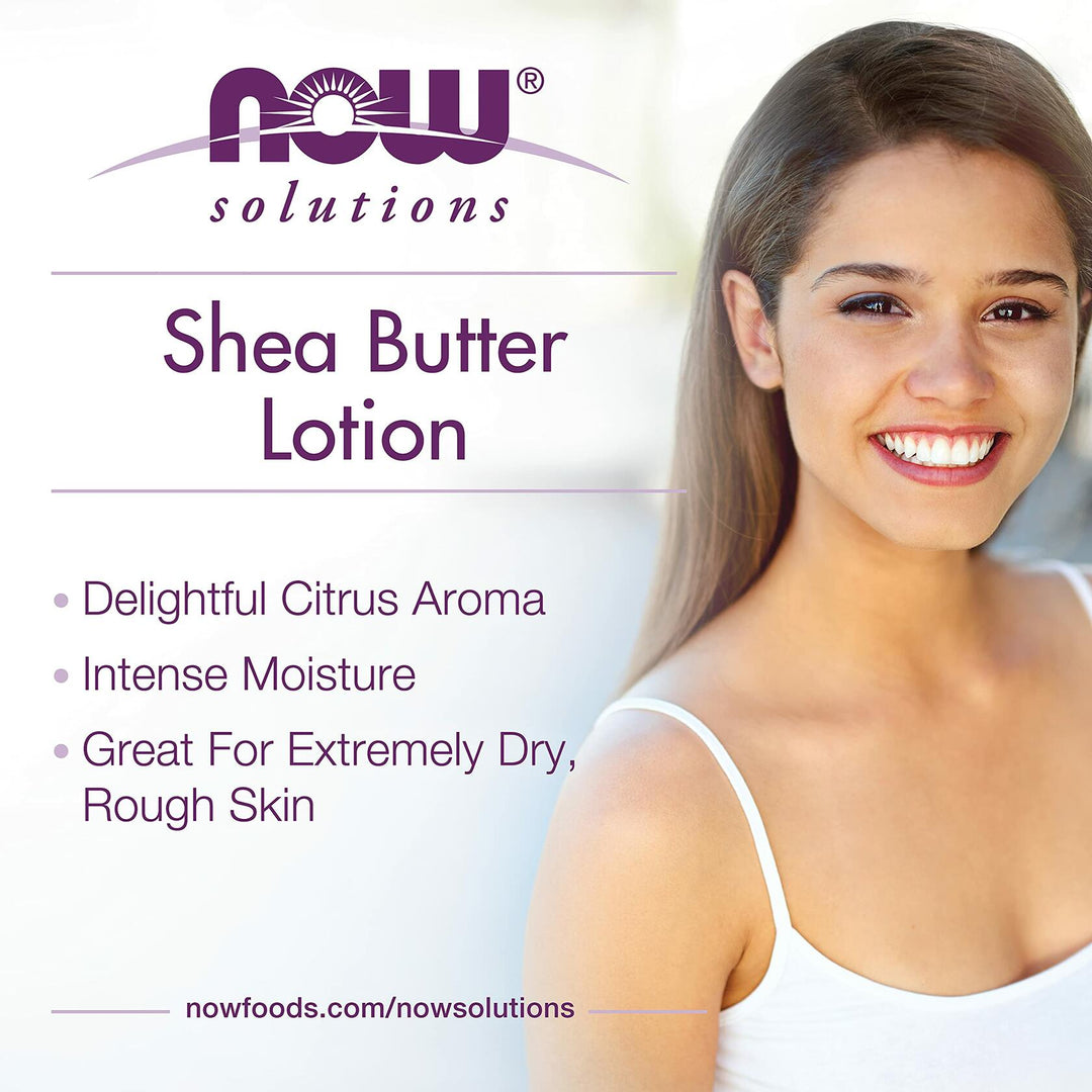 NOW Foods Solutions, Shea Butter, Skin Emollient, Seals in Moisture for Dry Rough Skin, 7-Ounce - The Oasis of Health