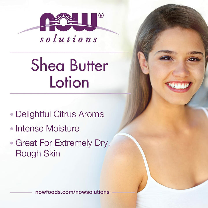 NOW Foods Solutions, Shea Butter, Skin Emollient, Seals in Moisture for Dry Rough Skin, 7-Ounce - The Oasis of Health