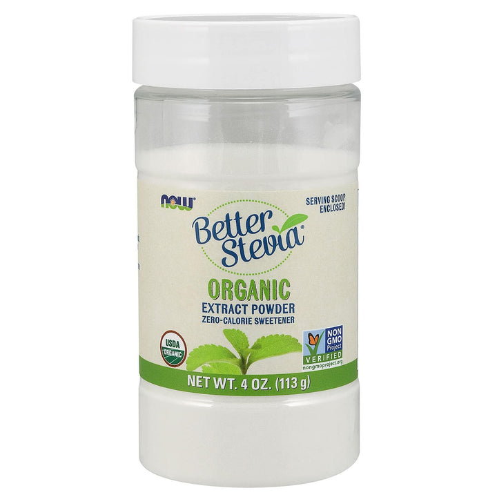 Now Foods BetterStevia Organic Extract Powder - 4 oz. 2 Pack - The Oasis of Health