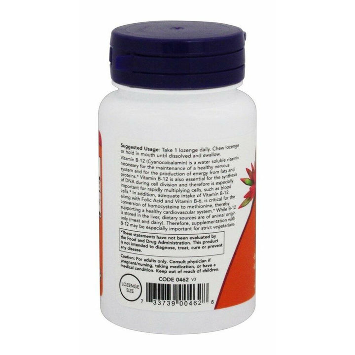 NOW Foods B-12, 5000mcg w/FOLIC, 60 Tabs (Pack of 6) - The Oasis of Health