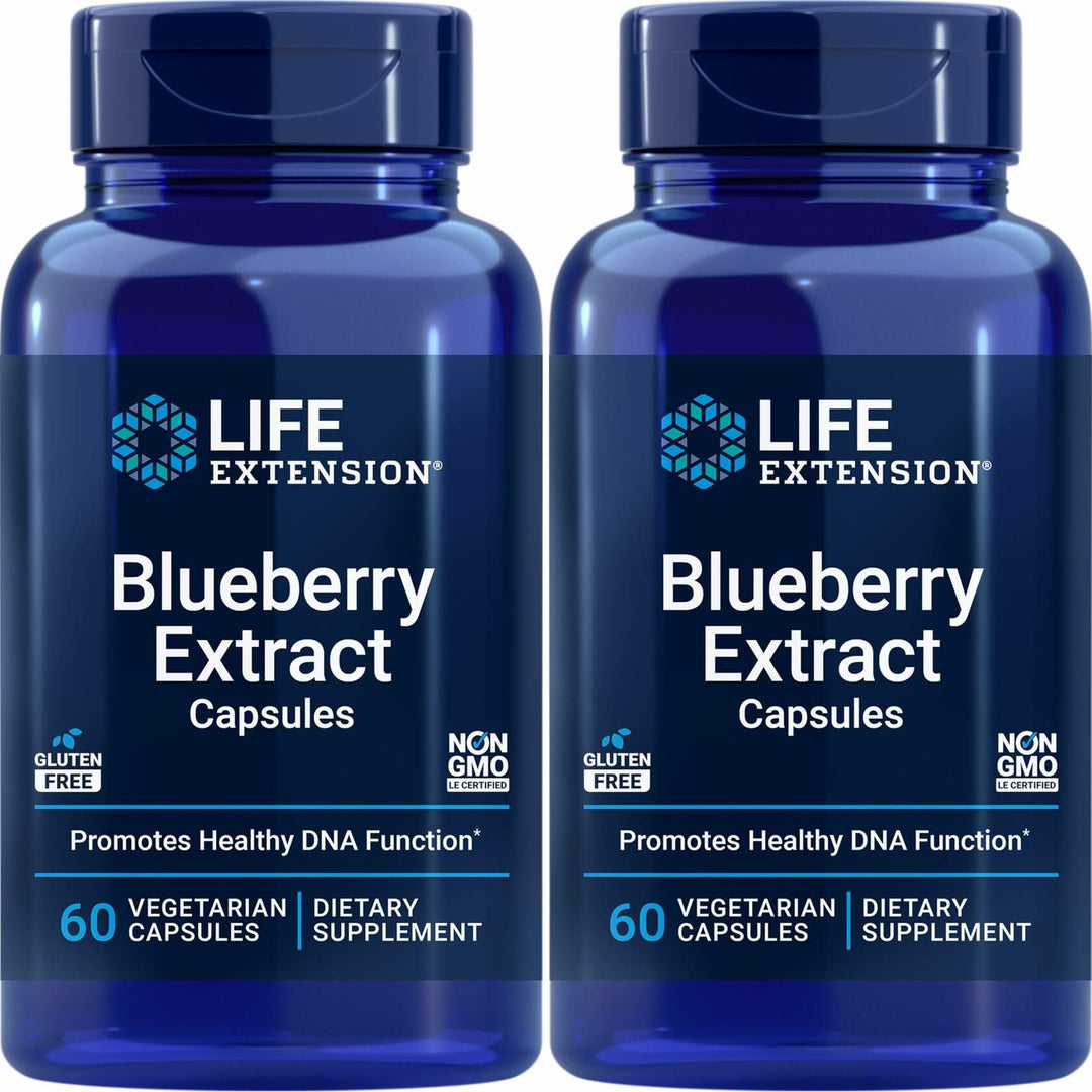 Life Extension Blueberry Extract, 60 Vegetarian Capsules (Pack of 2) - The Oasis of Health