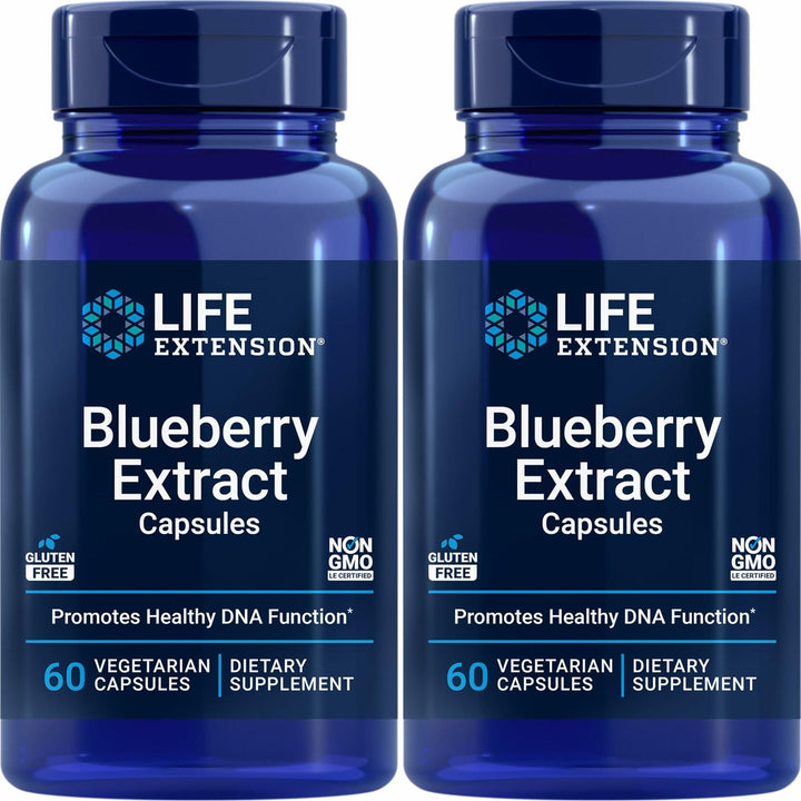 Life Extension Blueberry Extract, 60 Vegetarian Capsules (Pack of 2) - The Oasis of Health
