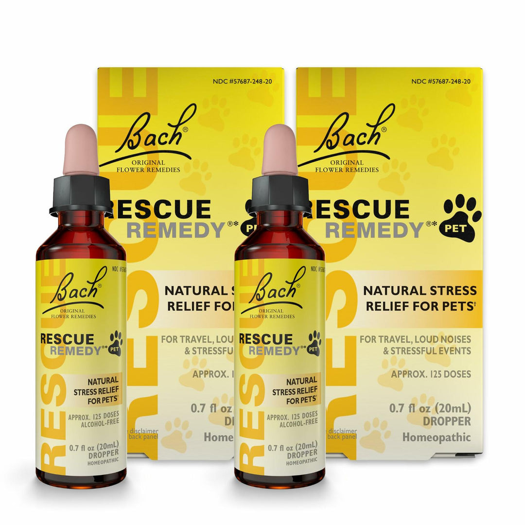 Bach - Rescue Remedy Natural Stress Relief For Pets - 20ml - 2 Pack - The Oasis of Health