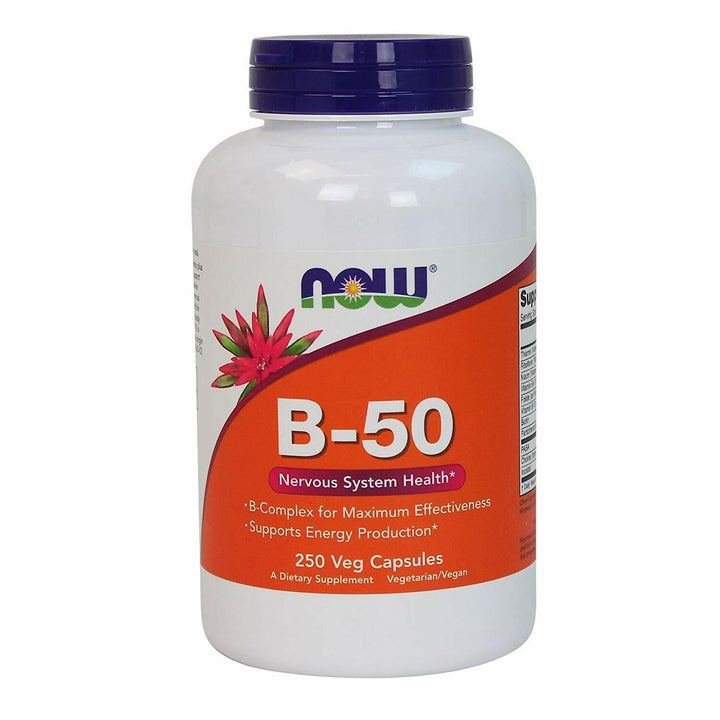 NOW Foods, B-50, 250 Veg Capsules (Pack of 2) - The Oasis of Health