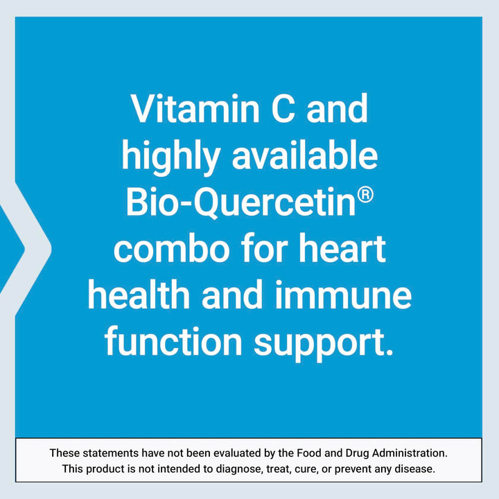 Life Extension Vitamin C and Bio-Quercetin®, Cardiovascular Health Supplement, Immune Support, Highly absorbable, quercetin, Vitamin C, Gluten Free, Non-GMO, Vegetarian, 60 Tablets - The Oasis of Health