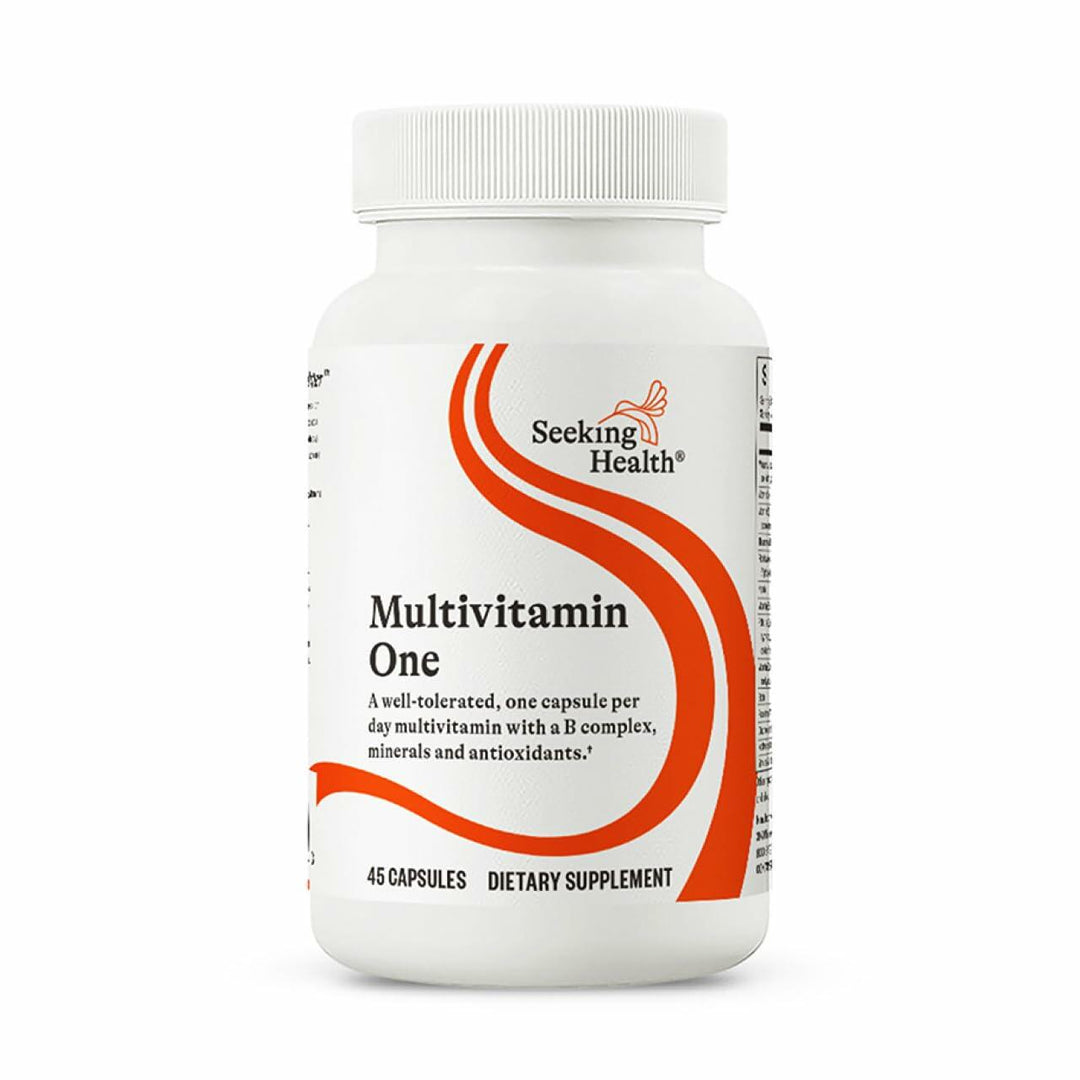 Seeking Health Multivitamin One - Supplement with Zinc, Vitamin B12, &amp; Vitamin A - Magnesium-Free Formula - Multivitamin Supports Methylation &amp; Healthy Aging - 45 Capsules - The Oasis of Health