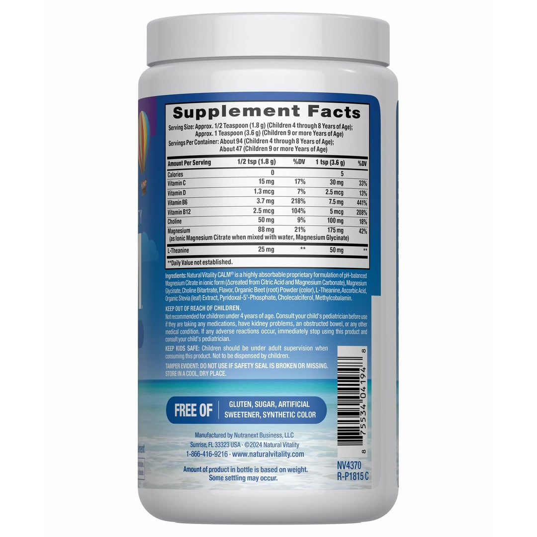 Natural Vitality Kids Calm Specifics, 6 OZ - The Oasis of Health