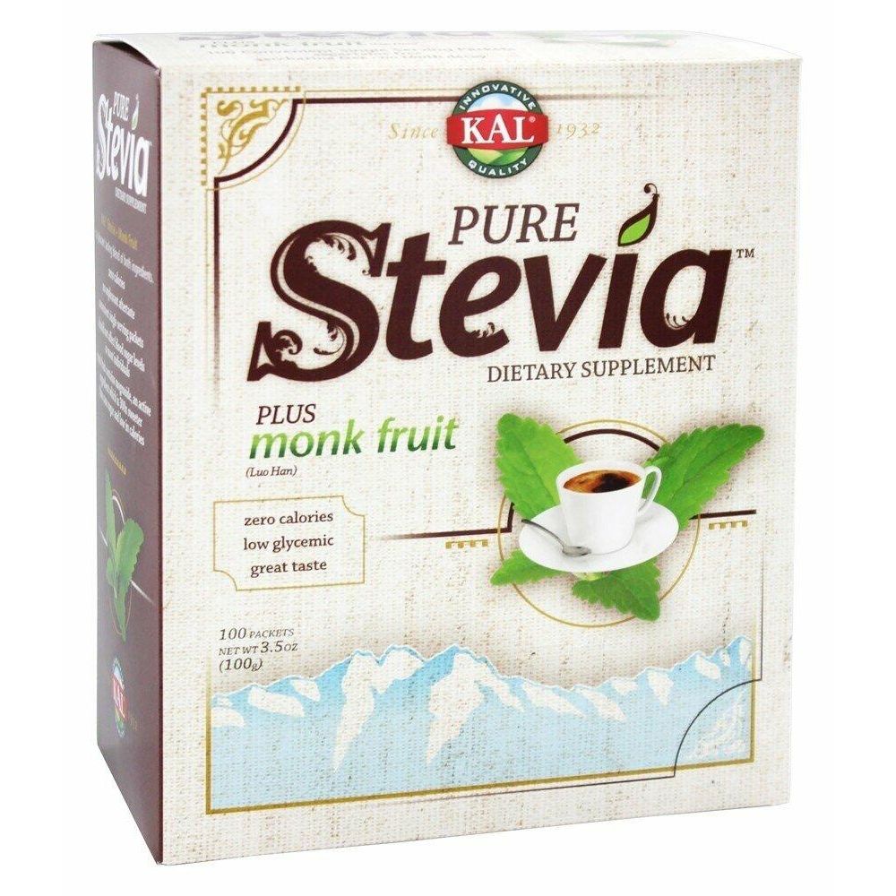 Kal Pure Stevia Plus Luo Han, 100 G Packets - The Oasis of Health